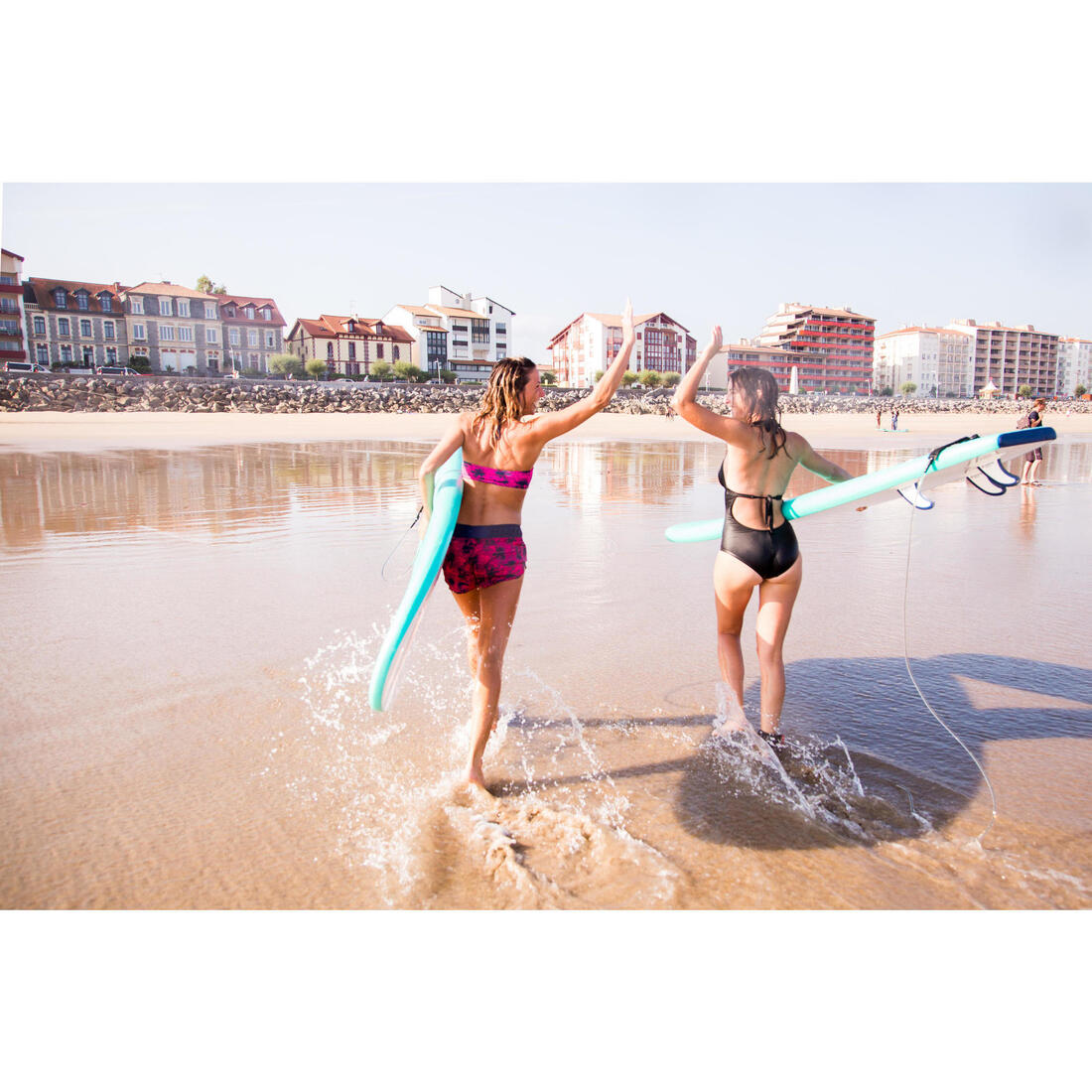 Haut de maillot de bain femme LORI ETHNI forme bandeau avec lien cou amovible