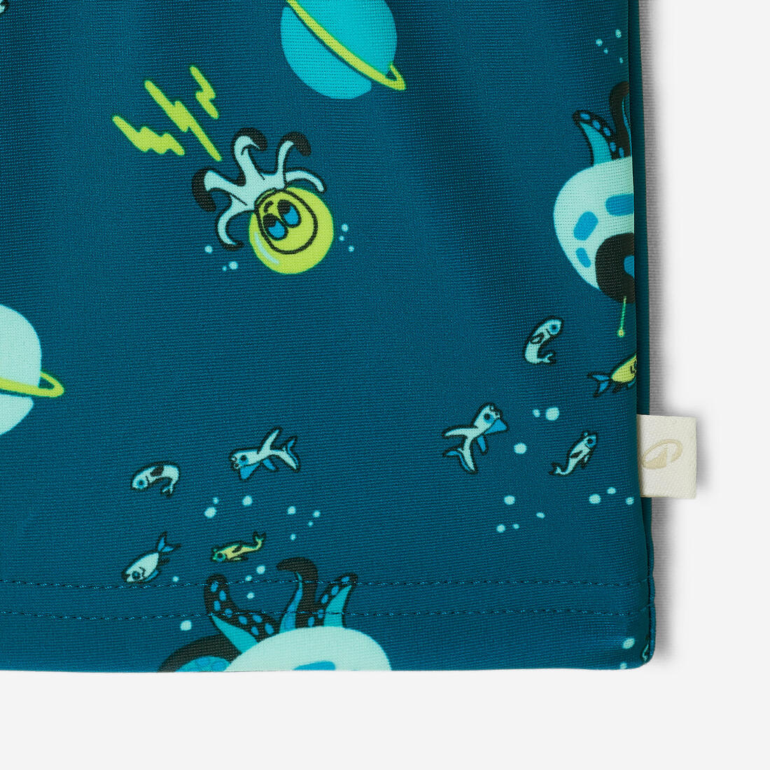Boxer-couche de bain lavable bleu imprimé