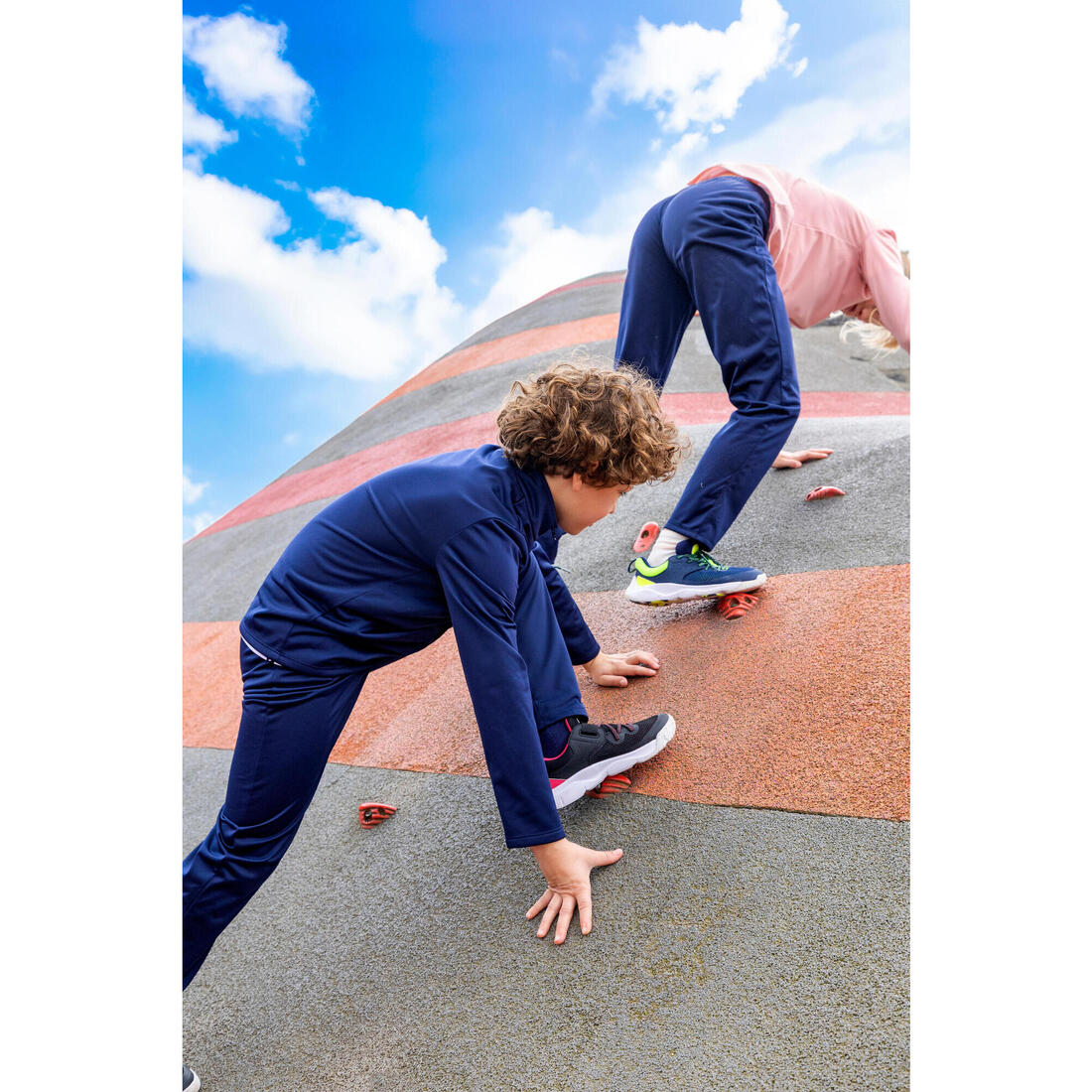Chaussures à scratch et lacets élastiques légères enfant, Playful Fast