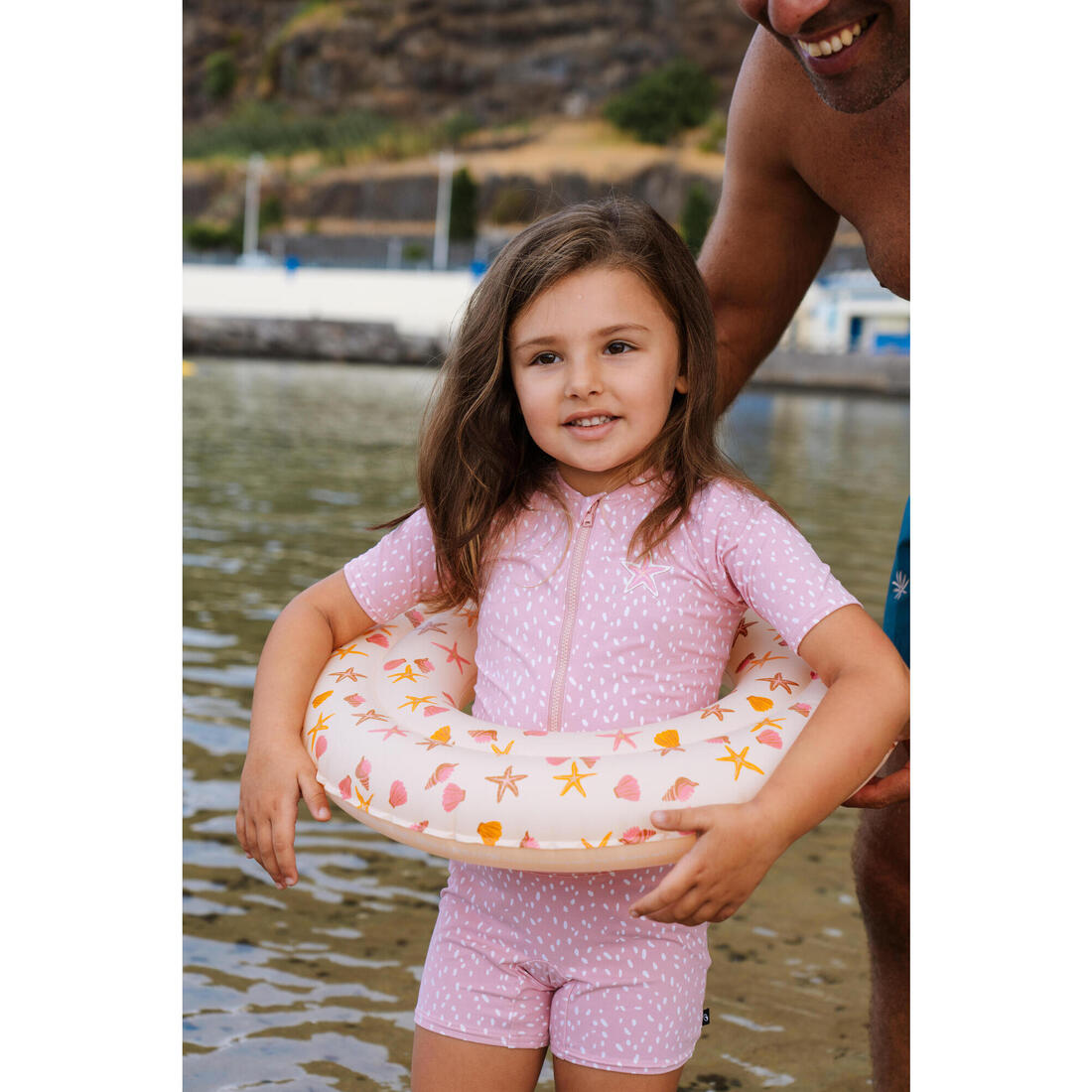 Combinaison de bain manches et jambes courtes Bébé