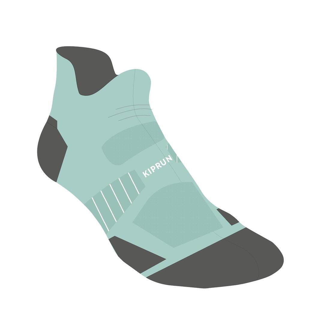 CHAUSSETTES DE RUNNING RUN900 FINES INVISIBLES BLEUE