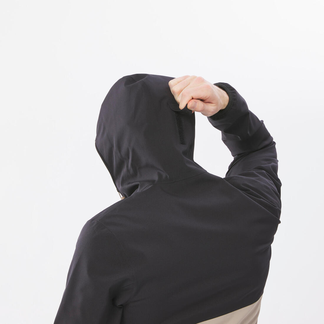 Veste de randonnée imperméable et légère homme, MH100 bleu foncé