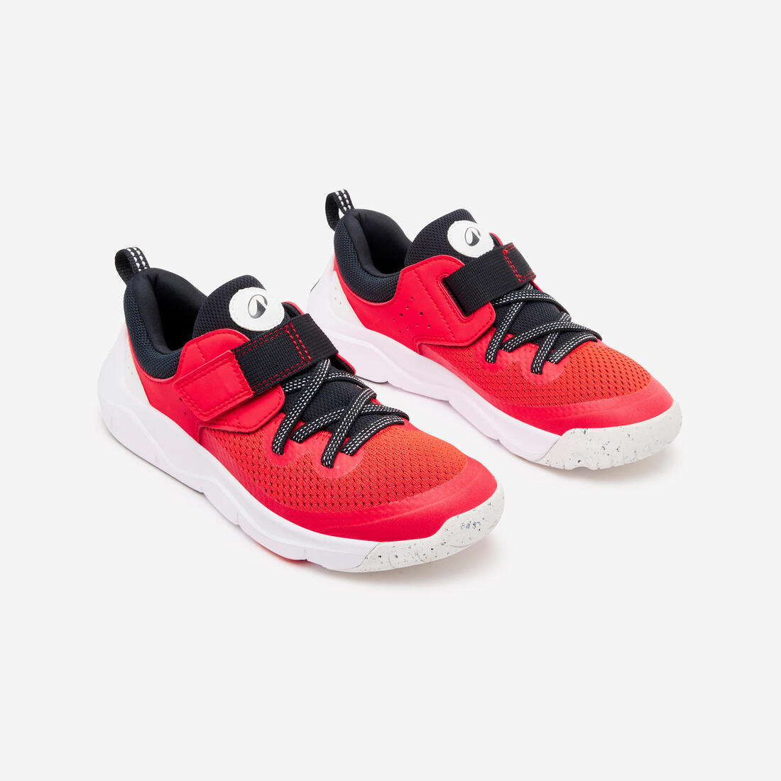 Chaussures de sport à scratch légères enfant, Playful Fast noir et