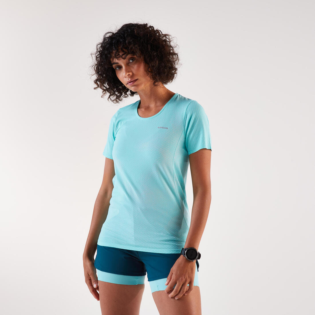 T-shirt de running Femme, Kiprun Run 500 Confort