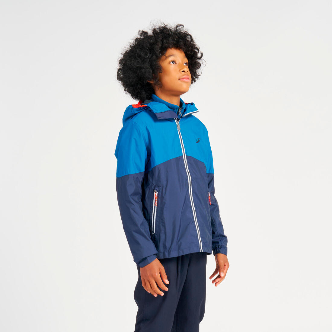 Veste imperméable et coupe vent de voile enfant, 100 navy