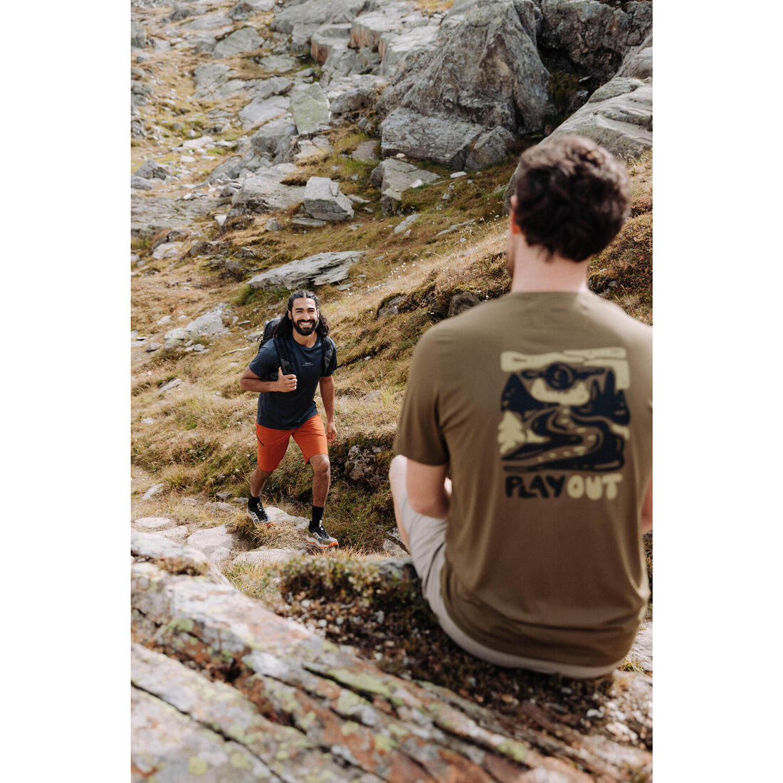 T-shirt de randonnée manches courtes - MH500 - homme
