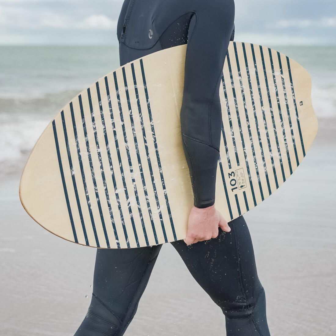 Skimboard 100 bois Adulte