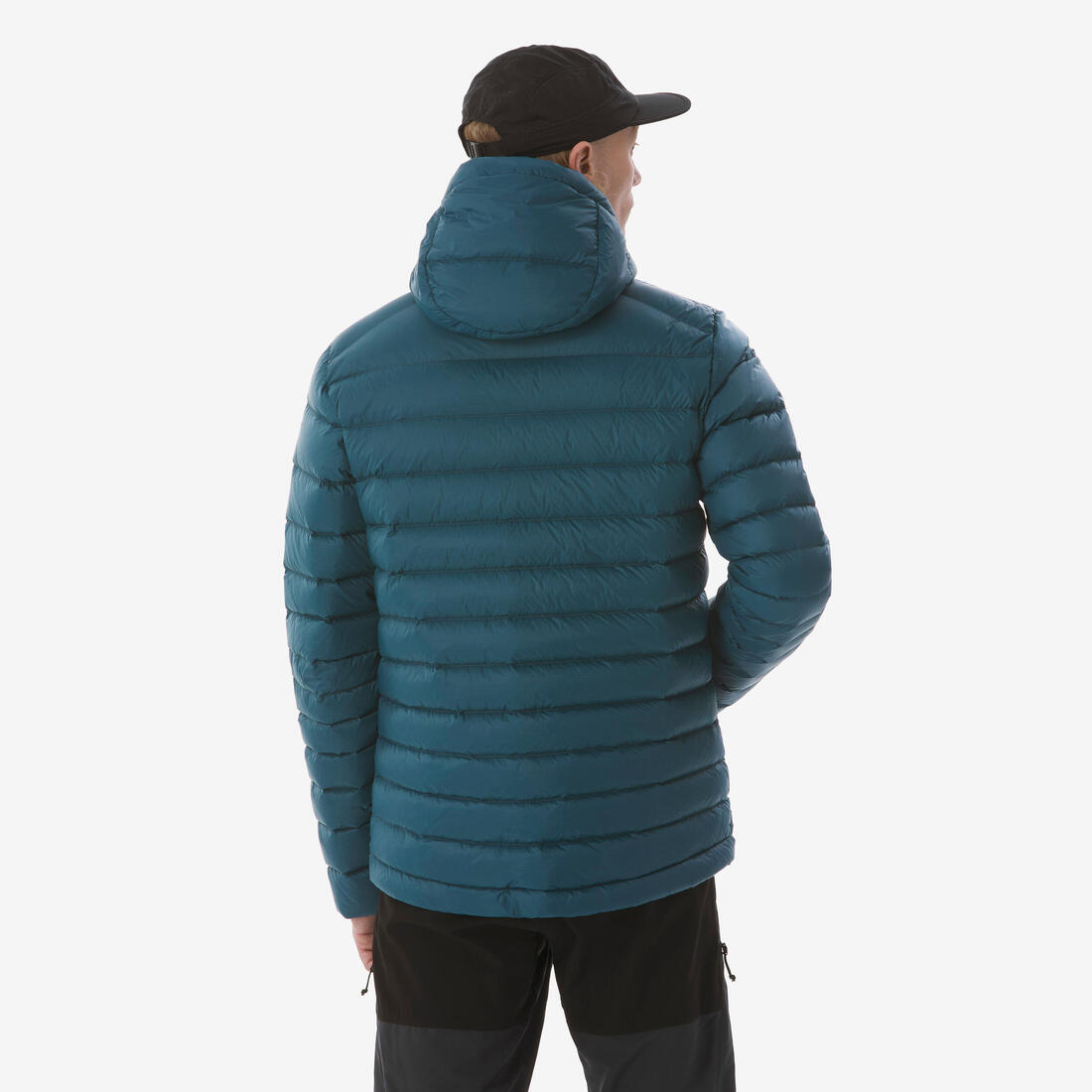 Doudoune à capuche en duvet de trek montagne - mt500 -10 °c - homme