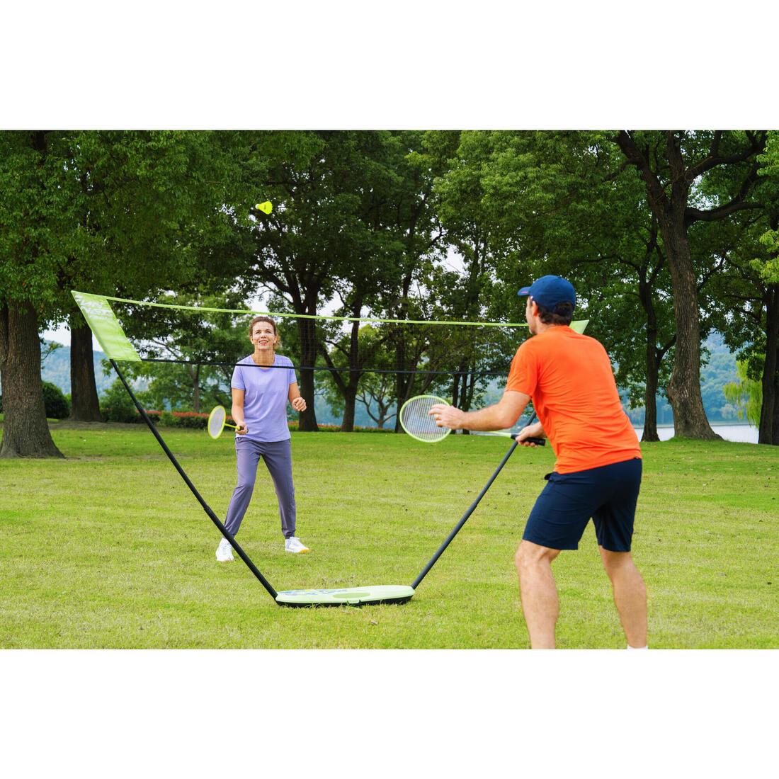 Filet de Badminton, Fun Set 3 Mètres - Bleu roi