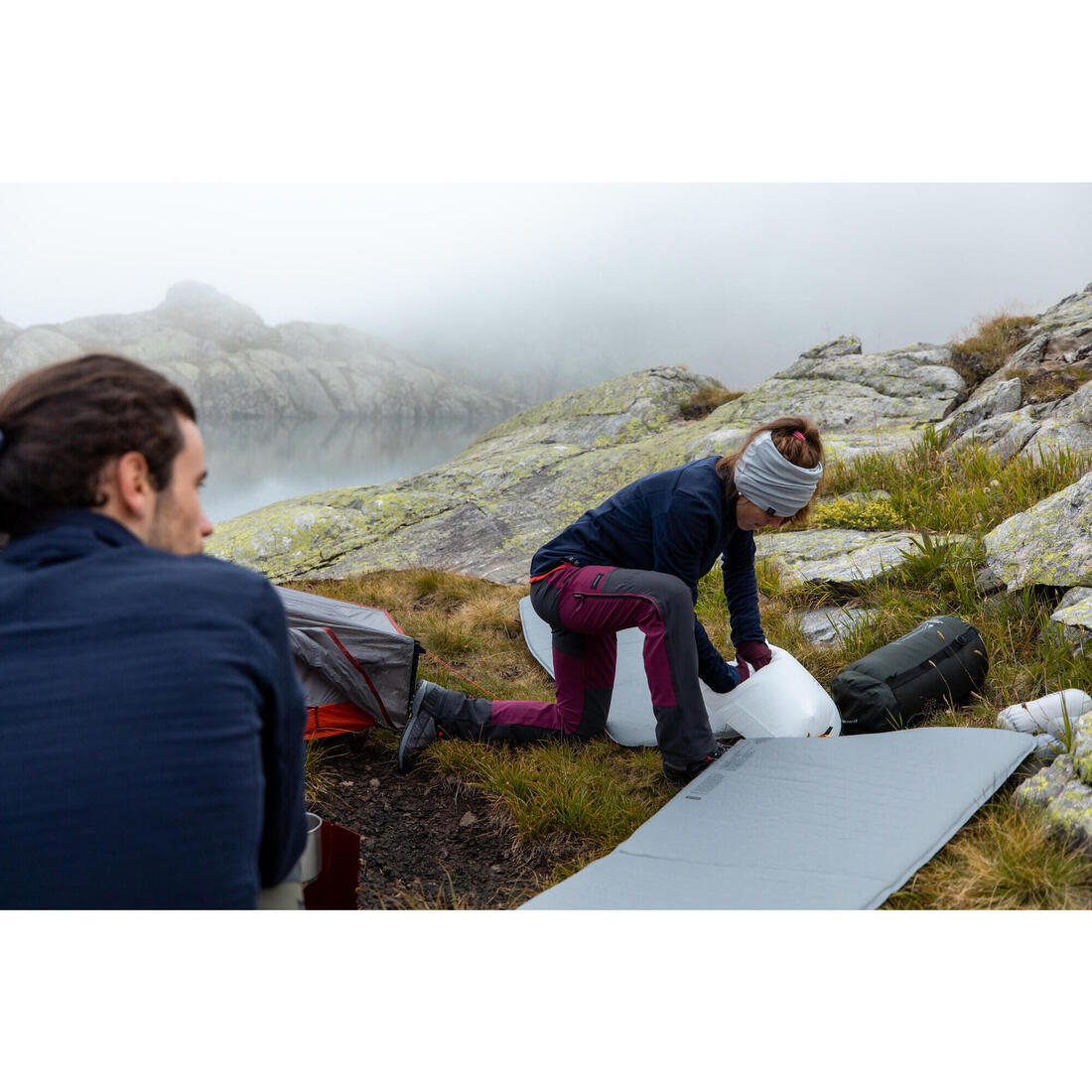 Matelas autogonflant de trekking - MT100 L - 180 x 52 cm - 1 personne