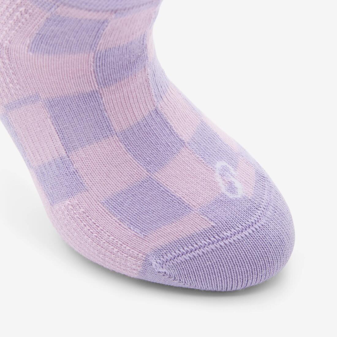 Chaussettes de sport courtes enfant, violet et
