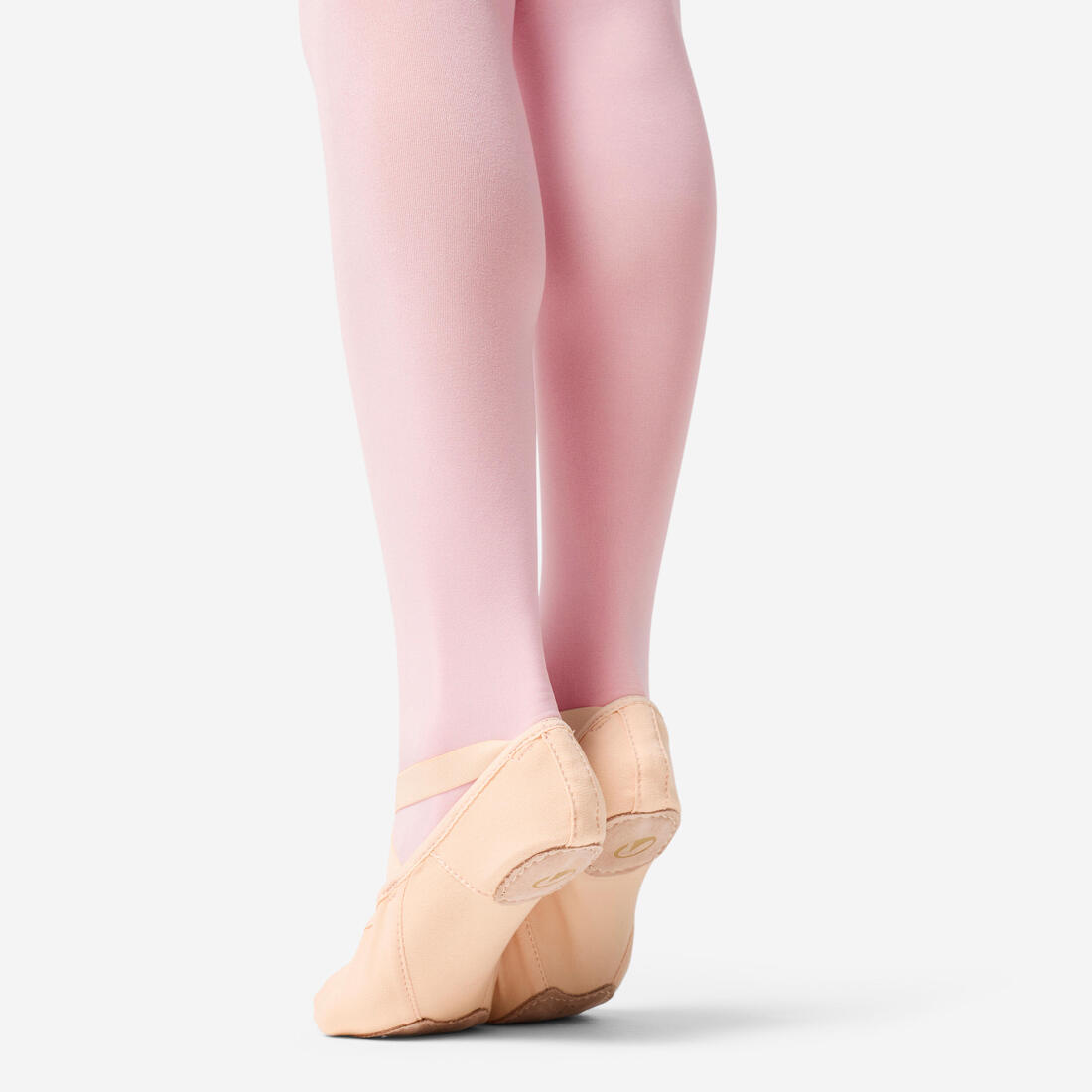 Demi-pointes de danse classique bi-semelles en toile femme, noires