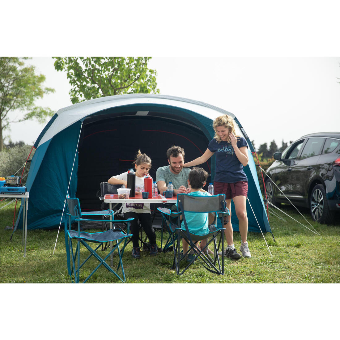 Tente à arceaux de camping - Arpenaz 5.2 F&B - 5 Places - 2 Chambres