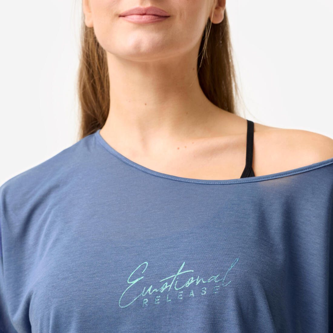 T-shirt danse moderne, manches courtes fluides femme