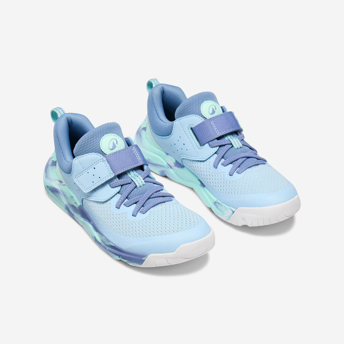 Chaussures de sport à scratch légères enfant, Playful Fast bleu et