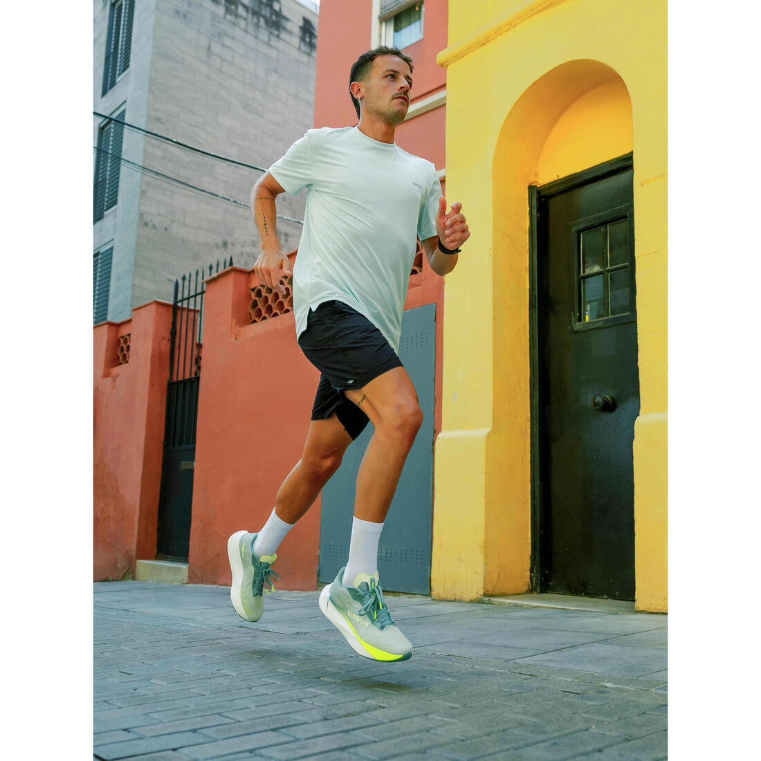 T-shirt de running respirant homme - kiprun run 500 dry