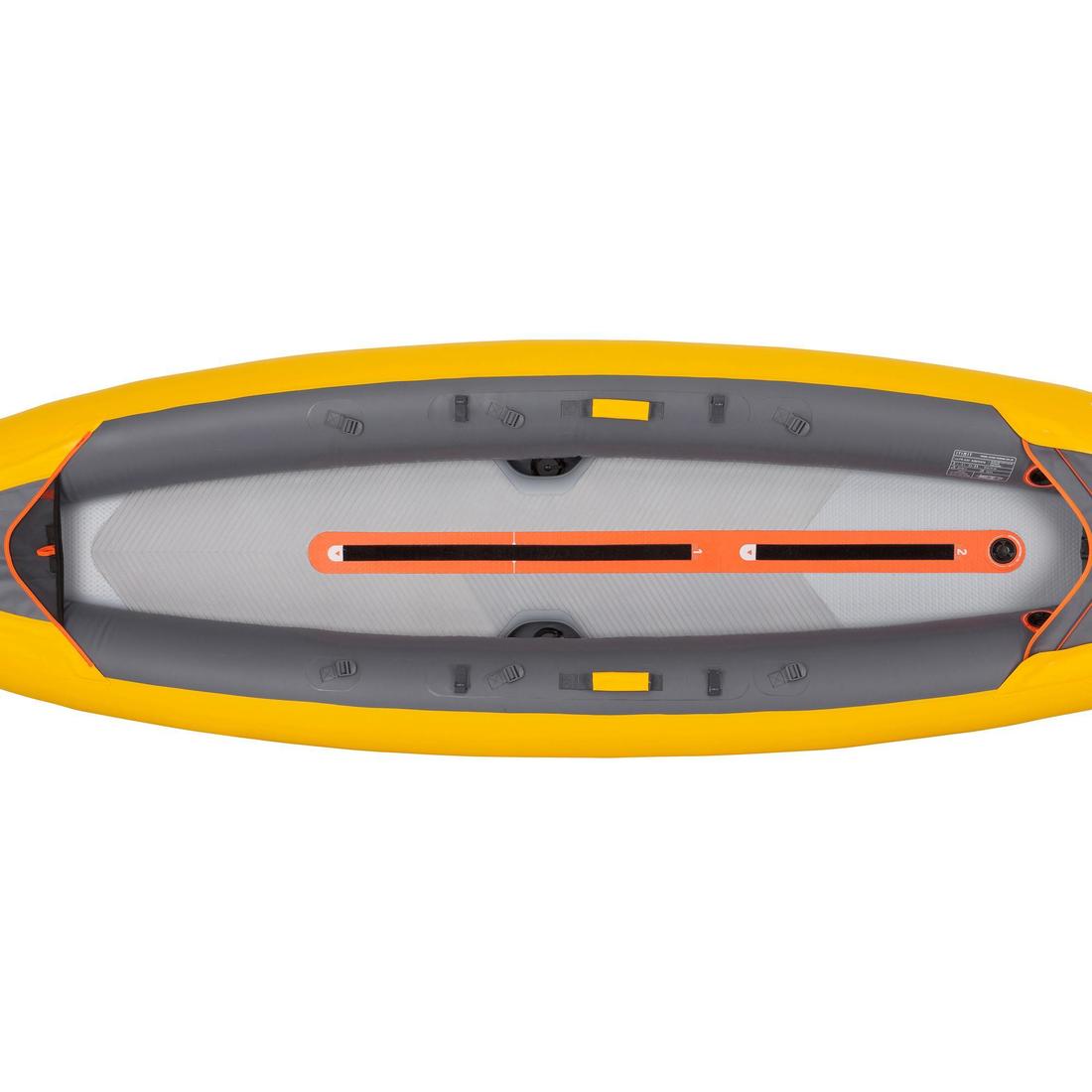 Canoë kayak gonflable 2 places - Tribord 100+ Jaune
