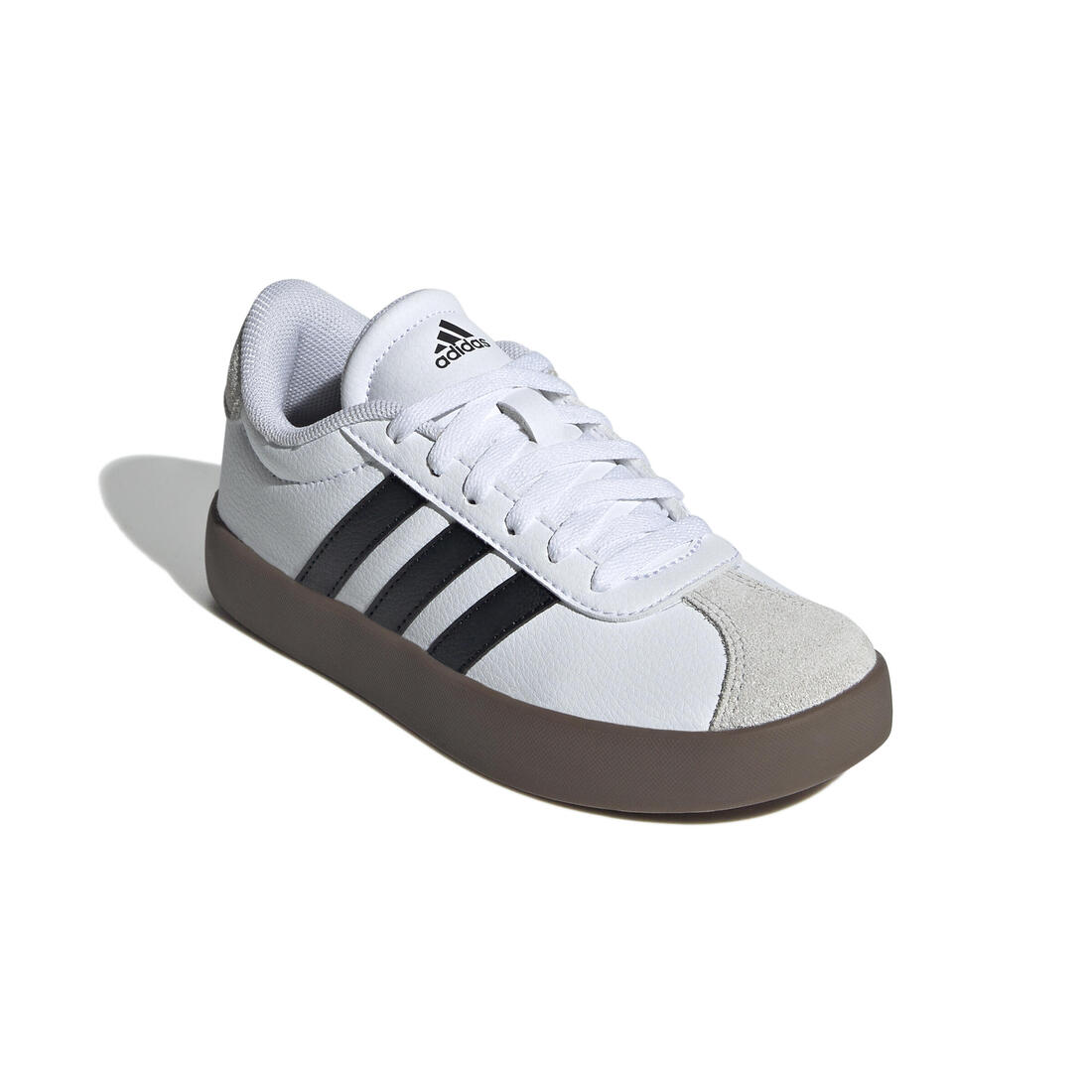CHAUSSURES VL COURT ADIDAS ENFANT BLANC NOIR GRIS