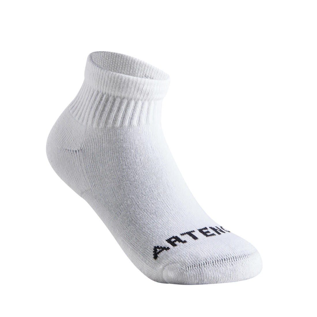 CHAUSSETTES DE SPORT ENFANT MI-HAUTES ARTENGO RS 100 LOT DE 3