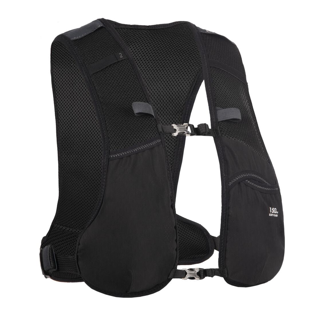 Sac d'hydratation mixte + poche à eau 1L incluse - KIPRUN 500 5L essentiel noir