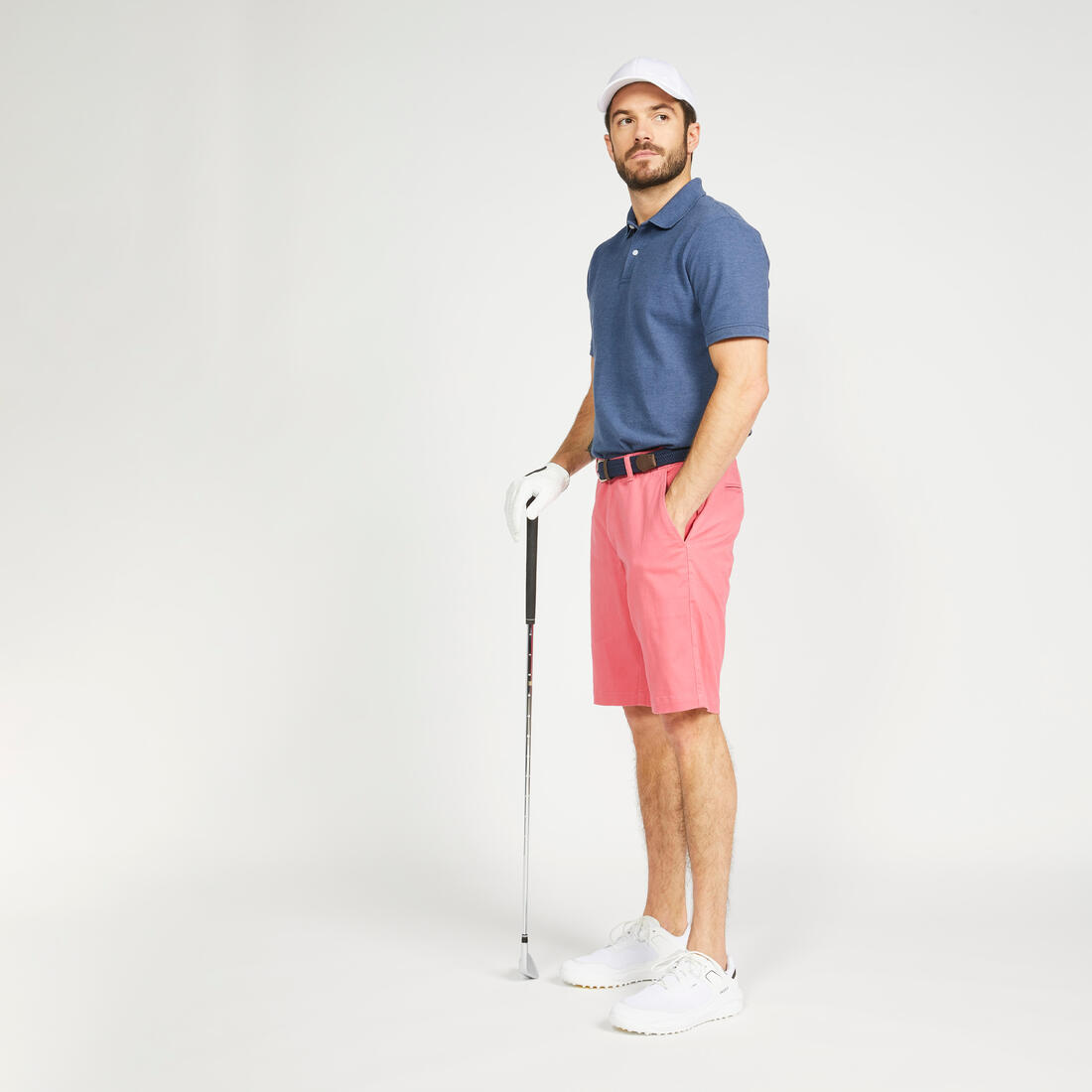 Polo de golf en coton polyester manches courtes homme, MW500