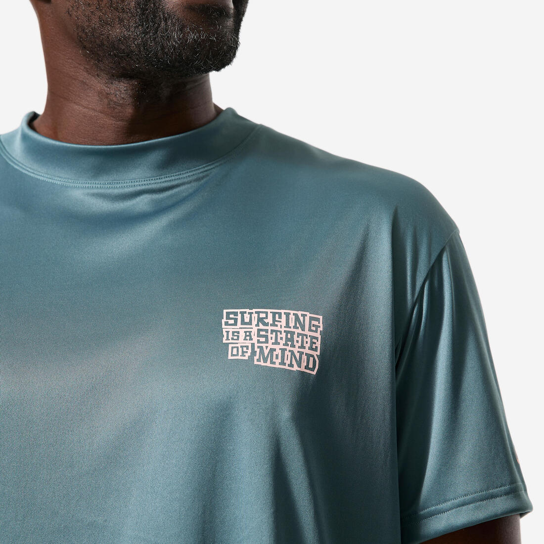 T-shirt anti-uv surf manches courtes coupe large homme