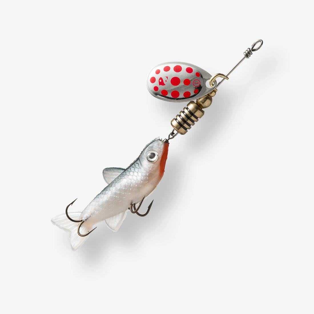 CUILLER TOURNANTE VAIRONNÉE PÊCHE DES CARNASSIERS WETA FISH #1 NATUREL