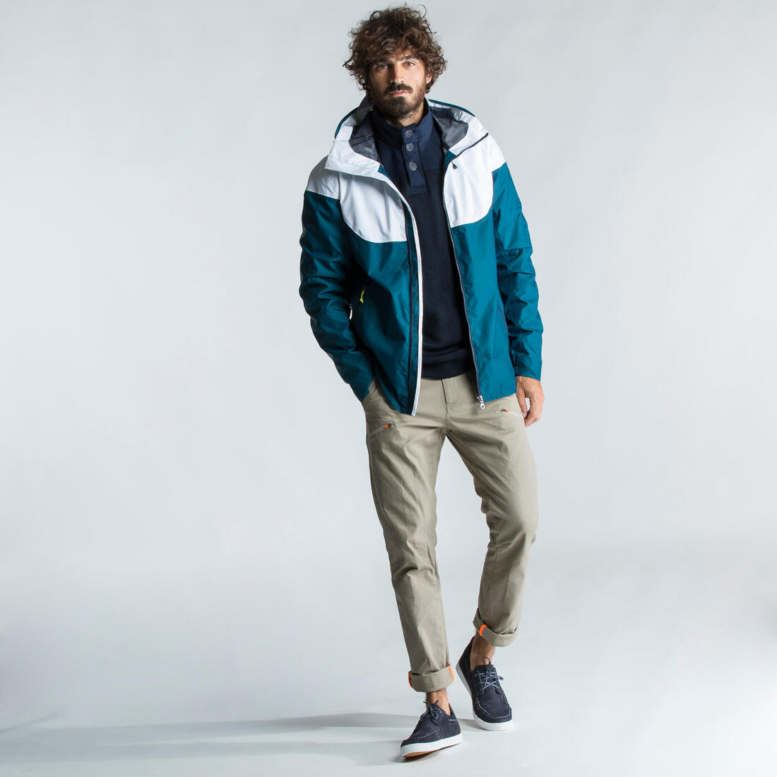 Veste imperméable de voile - veste de pluie coupe vent sailing 100