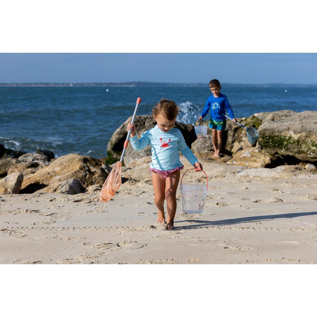 Kit découverte de la pêche seau et épuisette Menthe