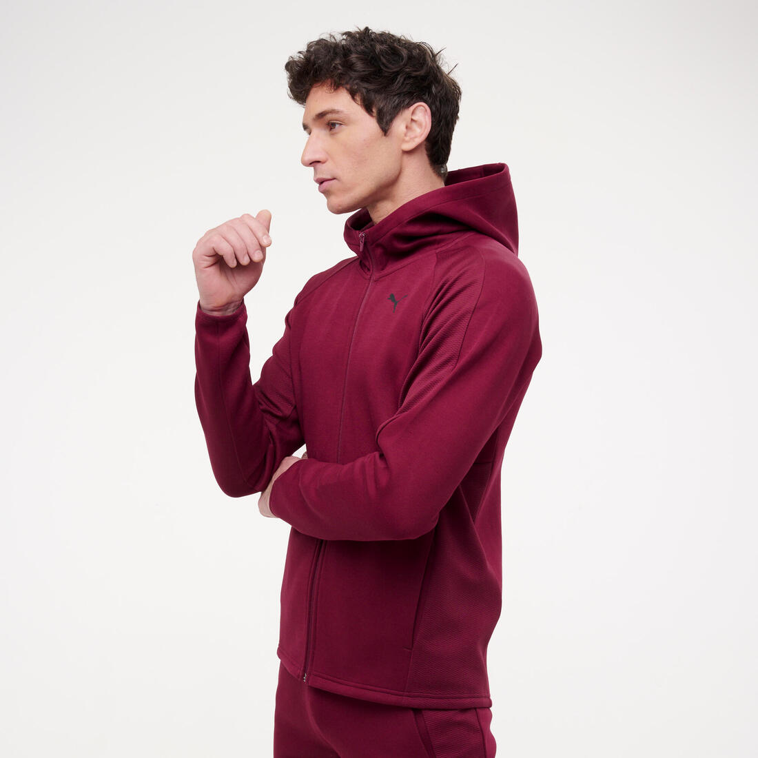 Sweat à capuche zippé active homme