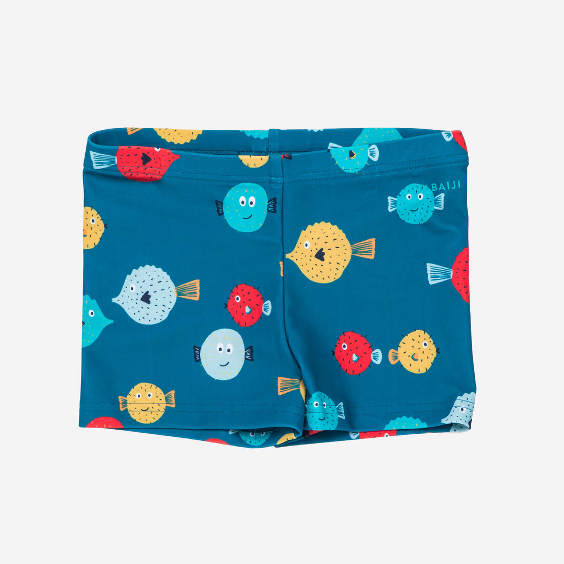 Boxer de bain bébé / enfant bleu imprimé crabes
