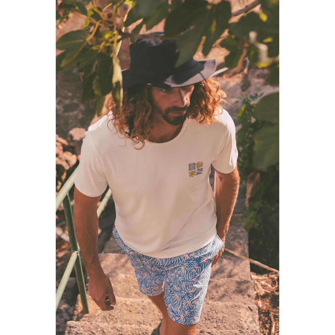 Boardshort surf 100 long surfergirl blue