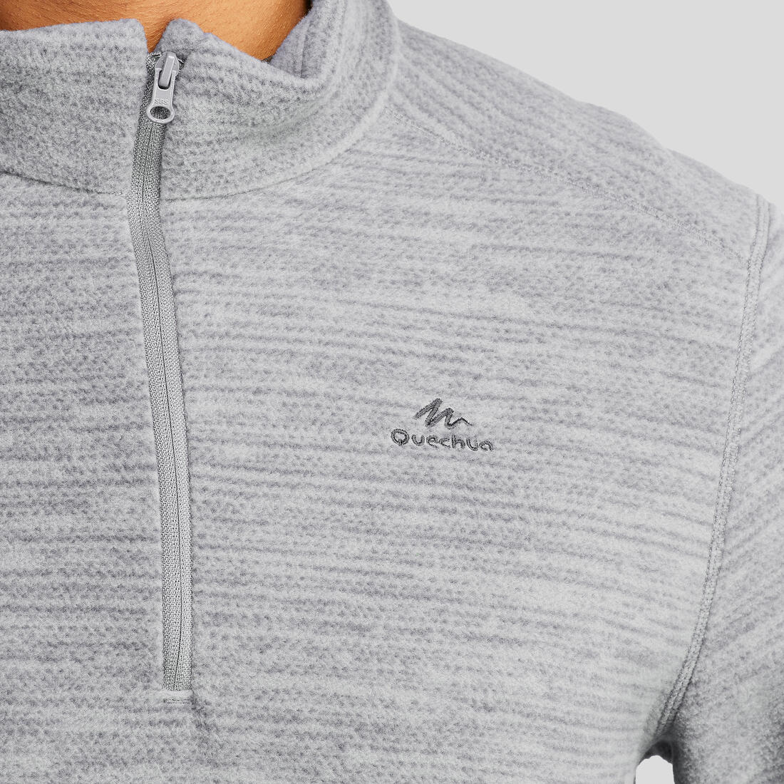 Polaire de randonnée montagne homme, MH100 demi zip