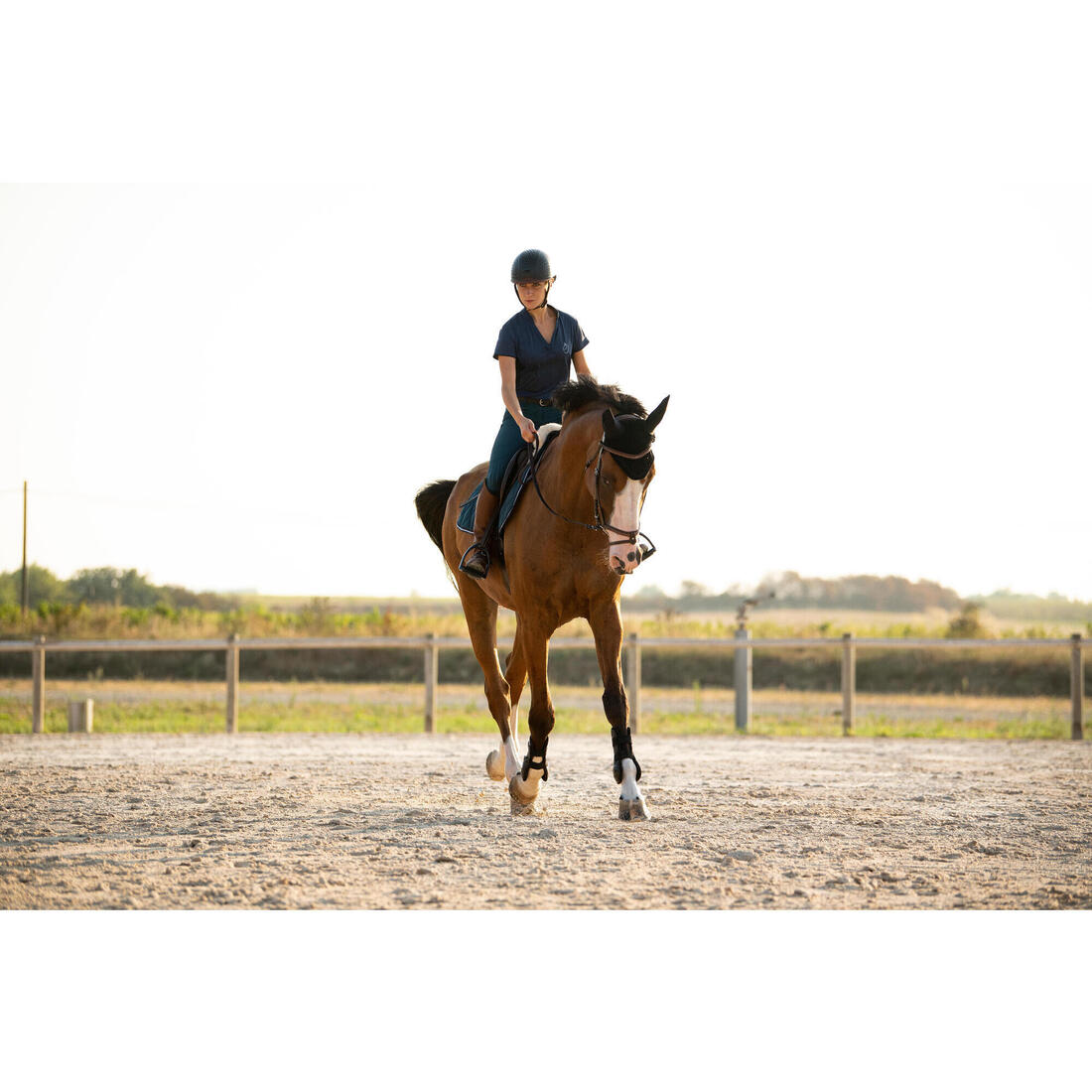 Pantalon équitation léger fullgrip Femme - 580 terracotta