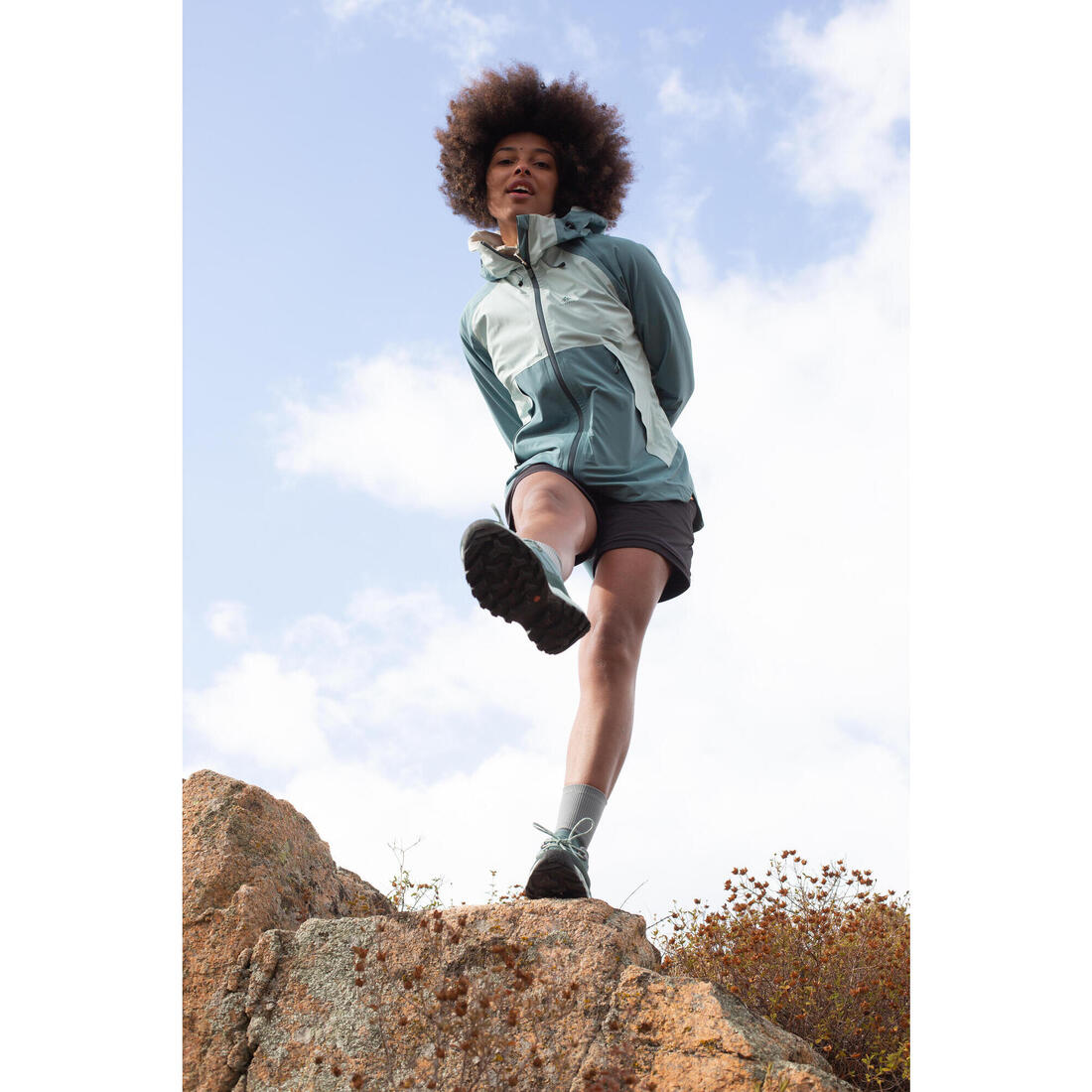 Veste imperméable de randonnée montagne - MH500 Femme