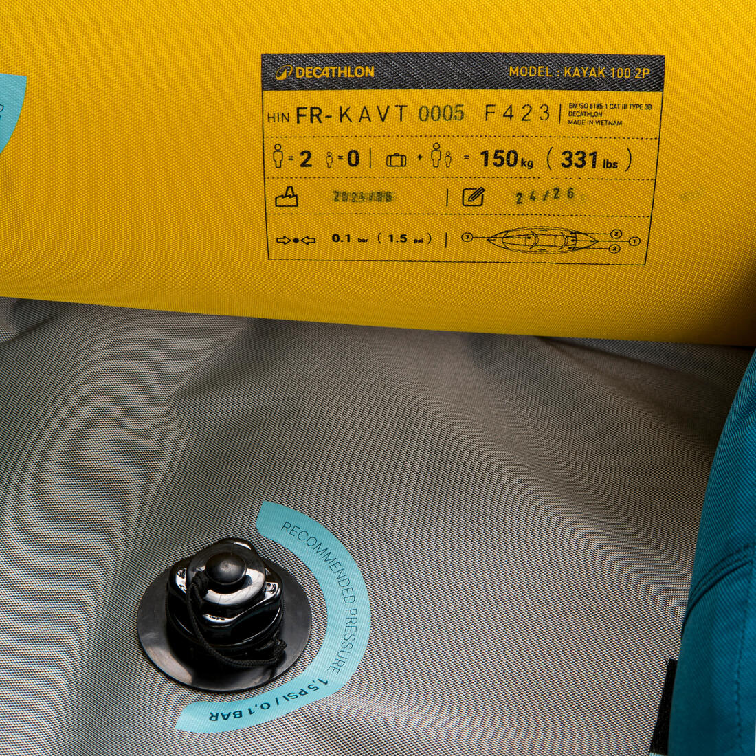 Pack canoë kayak 1/2 places, 100 Essentiel