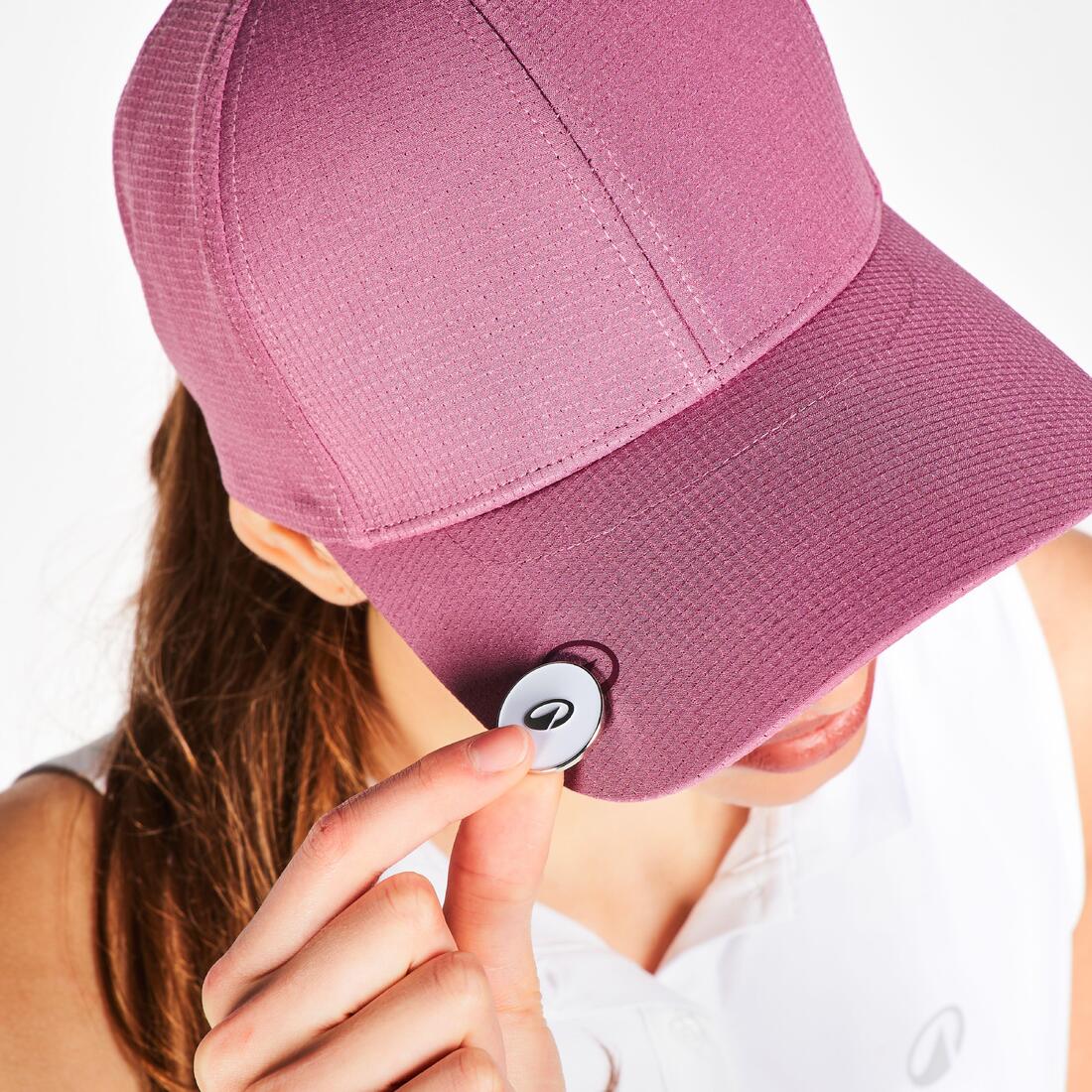 Casquette de golf marque-balle, noire