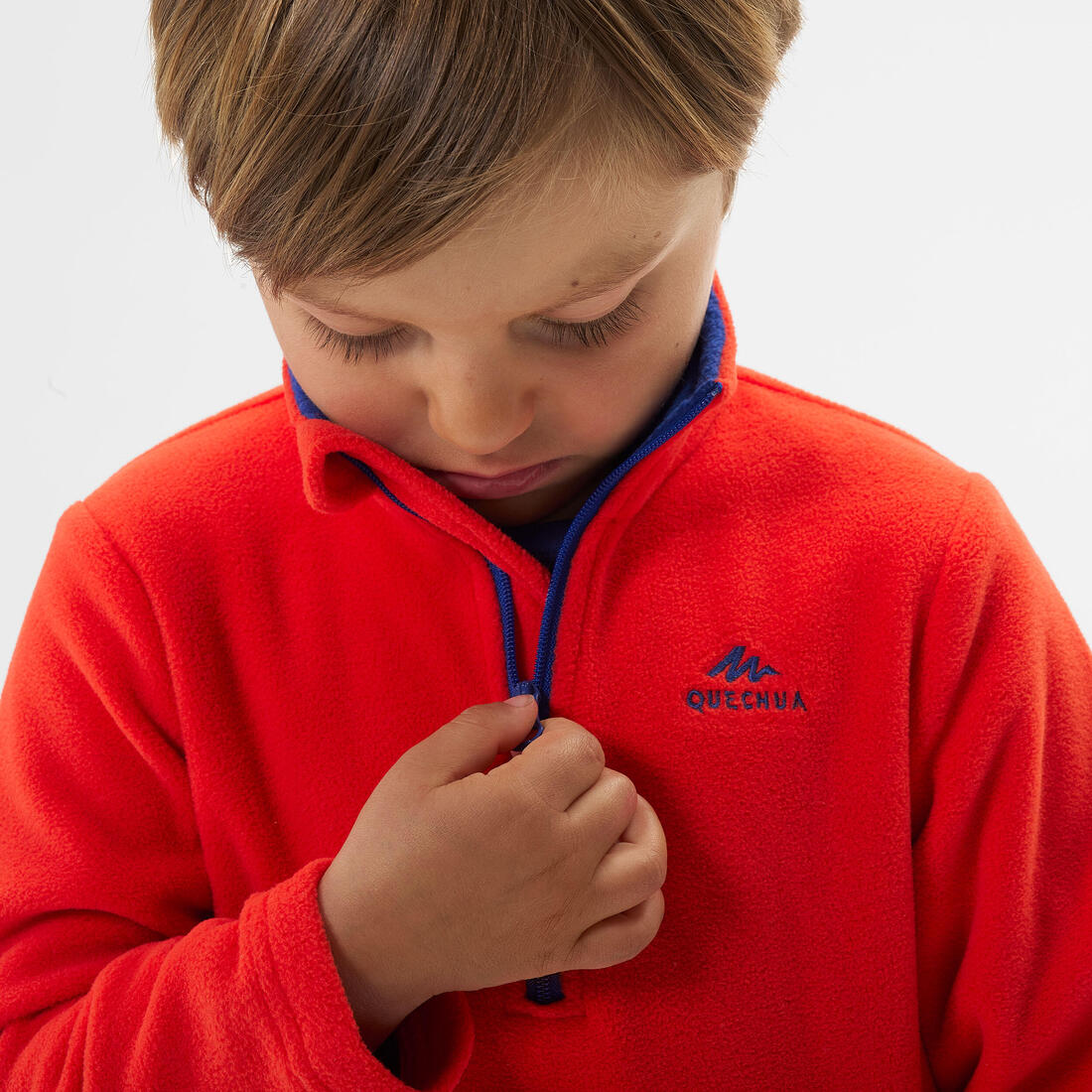 Polaire de randonnée enfant 2-6 ans, MH100 demi zip