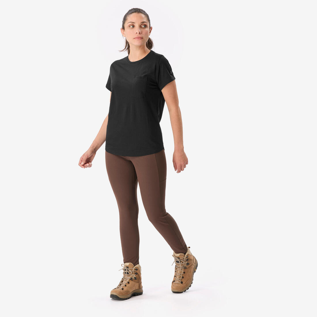 Legging de trekking résistant femme, MT500