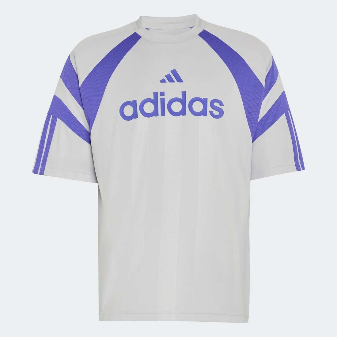 Tee shirt jersey regular homme, Adidas, gris et violet