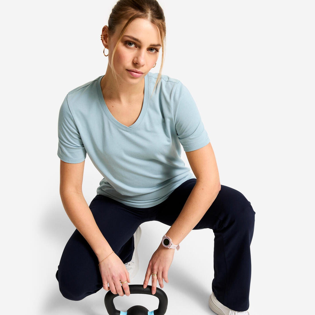 TEE SHIRT COOLMAX FEMME COL V