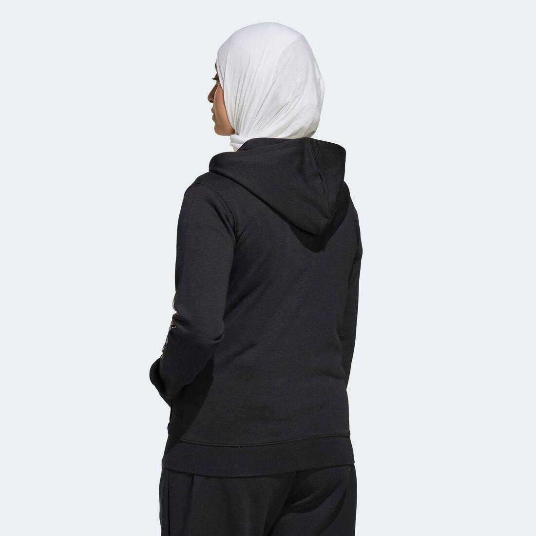 Sweat à capuche zippé de fitness femme