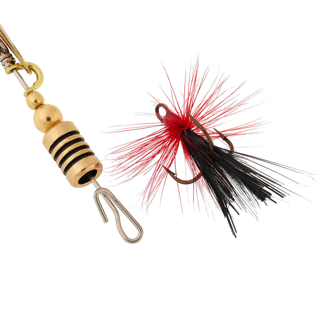 CUILLÈRE TOURNANTE PÊCHE AUX LEURRES WETA F #1 ORANGE POINTS NOIRS