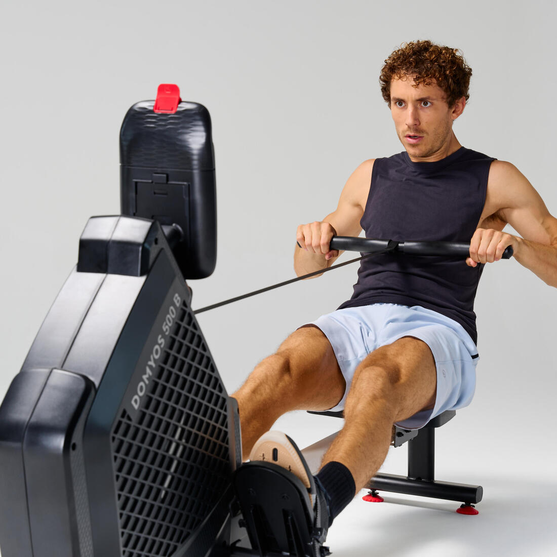 Rameur d'entraînement connecté, 500B, garanti par Decathlon