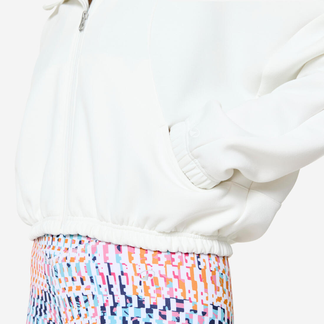 Veste à capuche de fitness manches longues femme