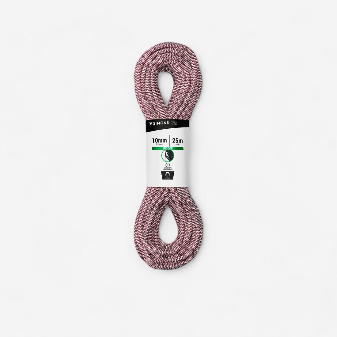 CORDE D'ESCALADE INDOOR 10MM x 25M- COULEUR BLEU