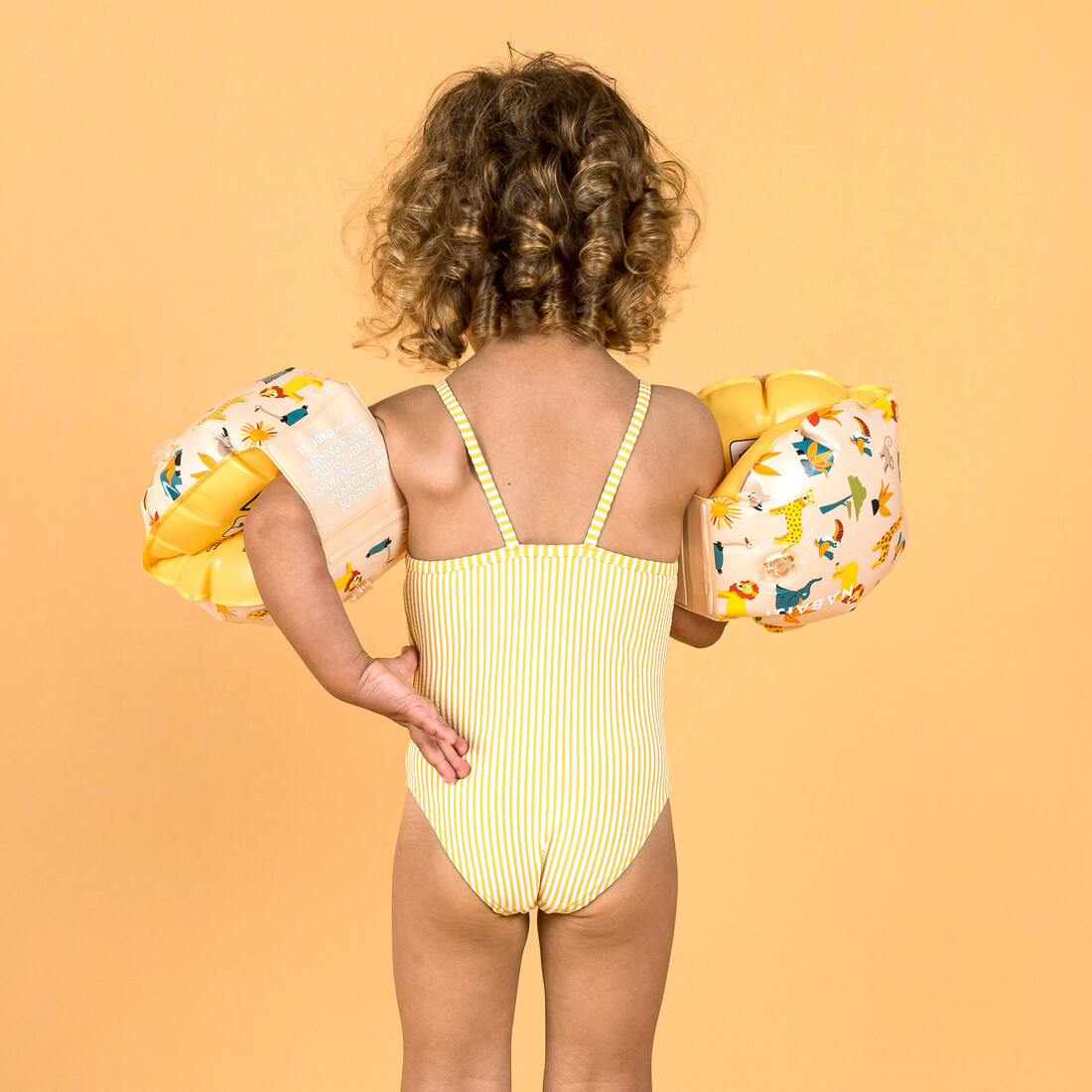 Maillot de bain bébé fille une pièce imprimé avec des volants