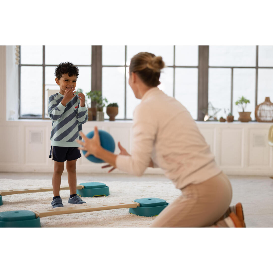 Sweat decat'oons imprimé beige baby gym enfant