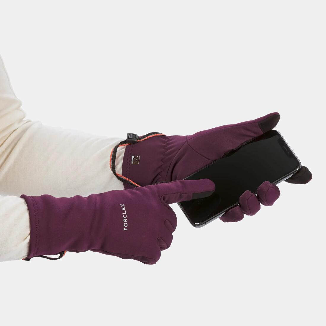 Gants tactiles et stretch de trekking adultes, MT500