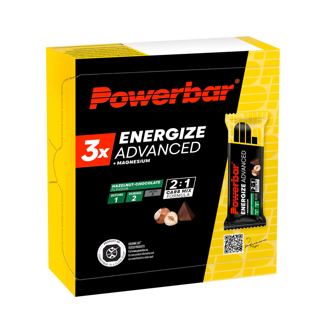 Powerbar Barre energetique C2max Noisette Chocolat (3 x 55g)